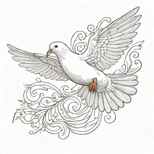 Dove Flying