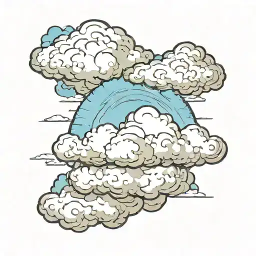 A Cloud Separating Heaven And Earth In The Middle