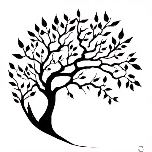 Ygg Drasil Tree With Leaves