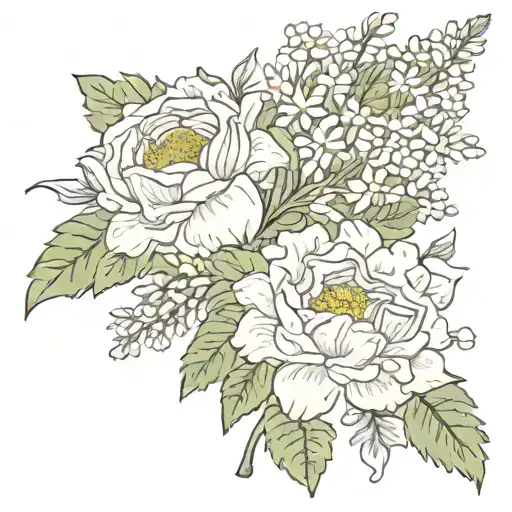 March October November December Birth Flower Bouquet