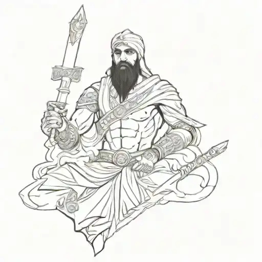 The Great Cyrus Prince Of Persia With Old God Symbol