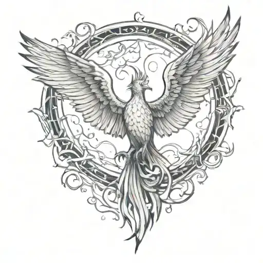 Phoenix Rising From Ashes