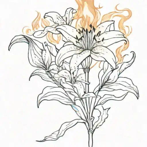 Lily With Fire