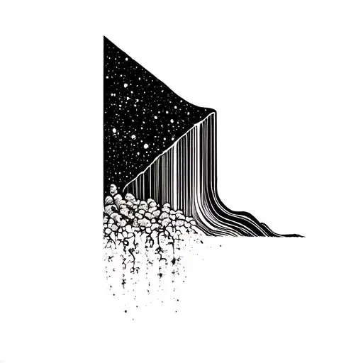 Galaxy Turning In To Waterfall