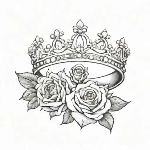The Names Anoeska And Alayah 1 Crown And 1 Rose