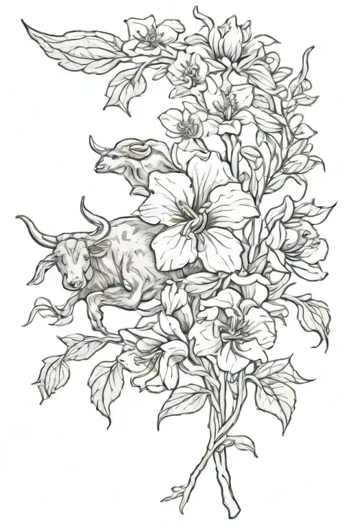 Taurus Flower Stemming From Sagittarius Flower