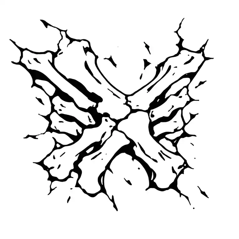 Bone Tearing Through Skin