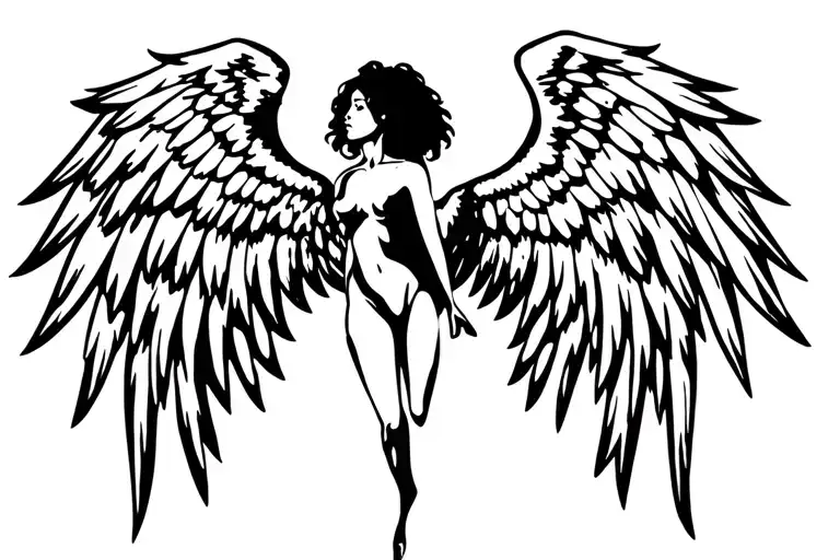 Fallen Angel With Wings