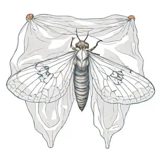 Moth In A Plastic String Bag