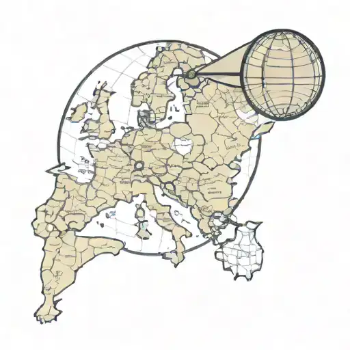 Globe With Pin On Paris France