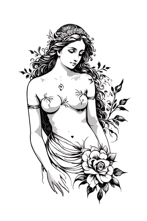 The Goddess Of Love Full Body Shoulder