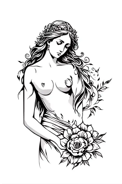 The Goddess Of Love Full Body Shoulder