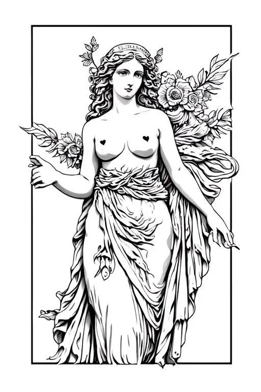 Aphrodite The Goddess Of Love Full Body