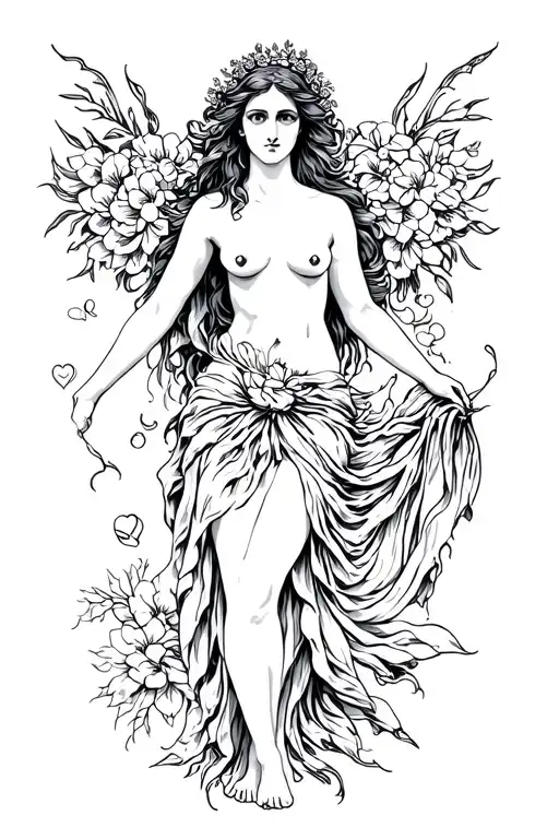Aphrodite The Goddess Of Love Full Body