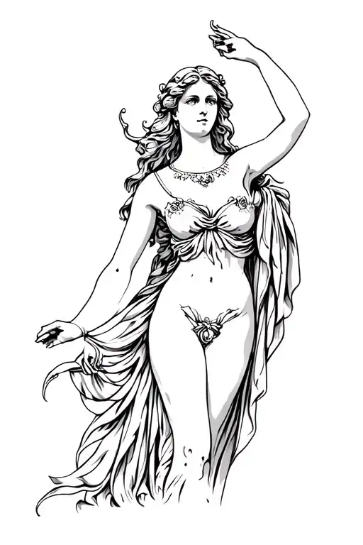 Aphrodite The Goddess Of Love Full Body
