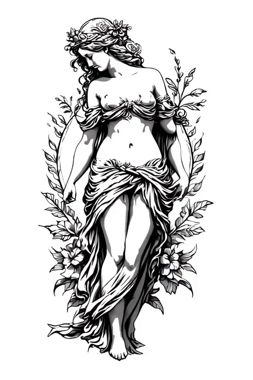 Aphrodite The Goddess Of Love Full Body