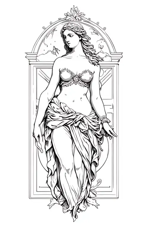 Aphrodite The Goddess Of Love Clothed Full Body