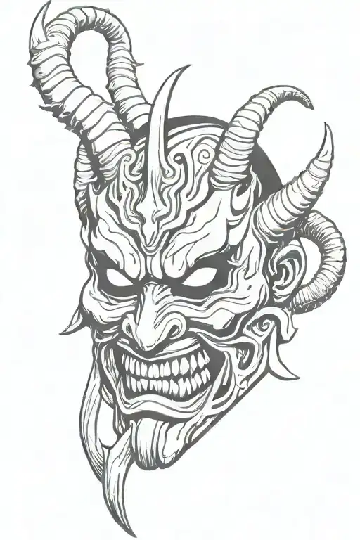 Mascara Oni Demon Mask