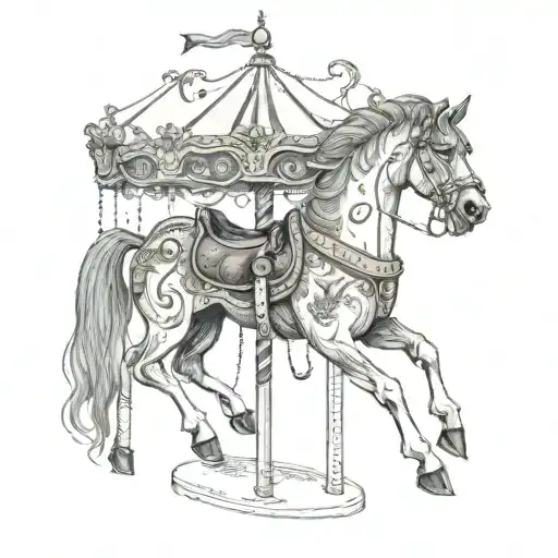 Demonic Carousel Horse