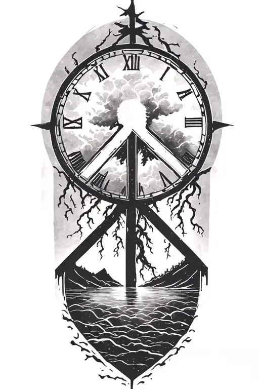 Peace And Lightining Storm And Time And Nature