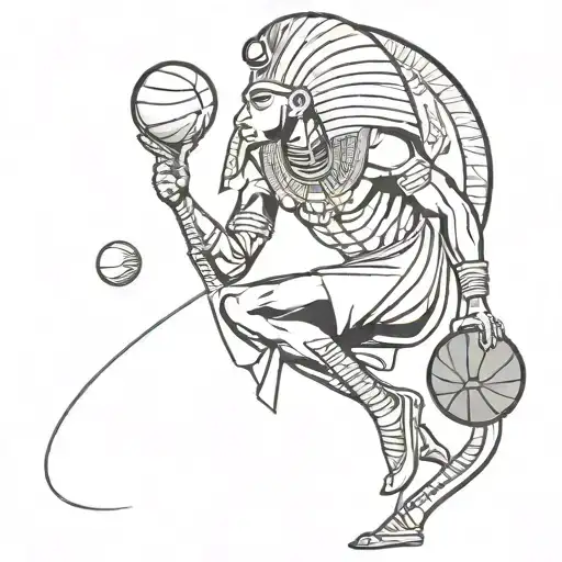 Basketball Egyptian God