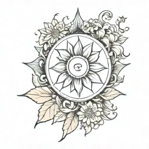 Sun Moon Flower