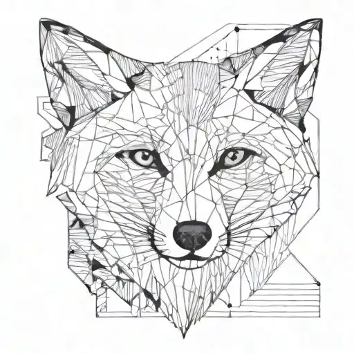 Fox And Lines And Patterns