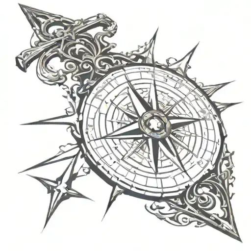 Gothic Pointy Compass