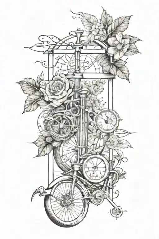 Fine Line And Realism Tattoo On Ribs Picturing Journey Of Life And Living Life To The Fullest