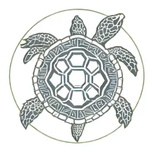 Navy Shellback Turtle Encircled