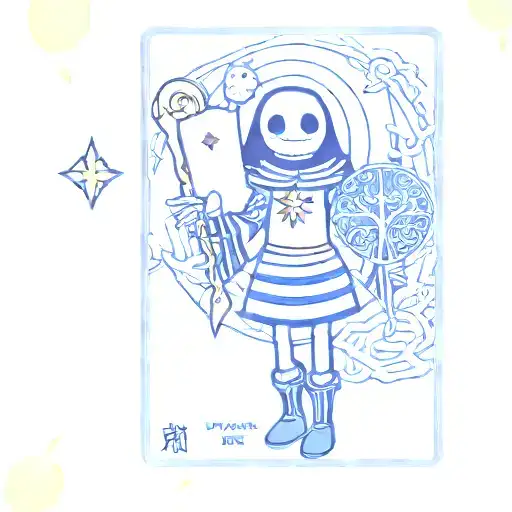 Chara Undertale Tarot Card