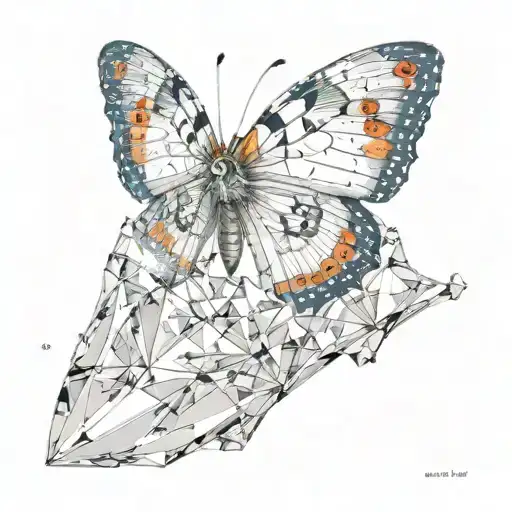 Butterfly Landing On Diamond