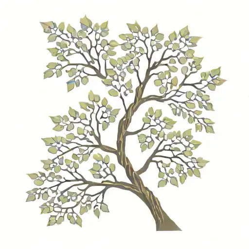 Ash Tree Branch Patchwork Style Solid