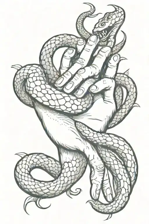 Hand And Snake