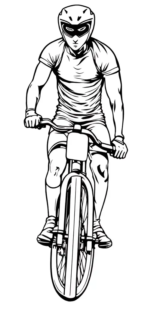 Biking Warrior Wielding