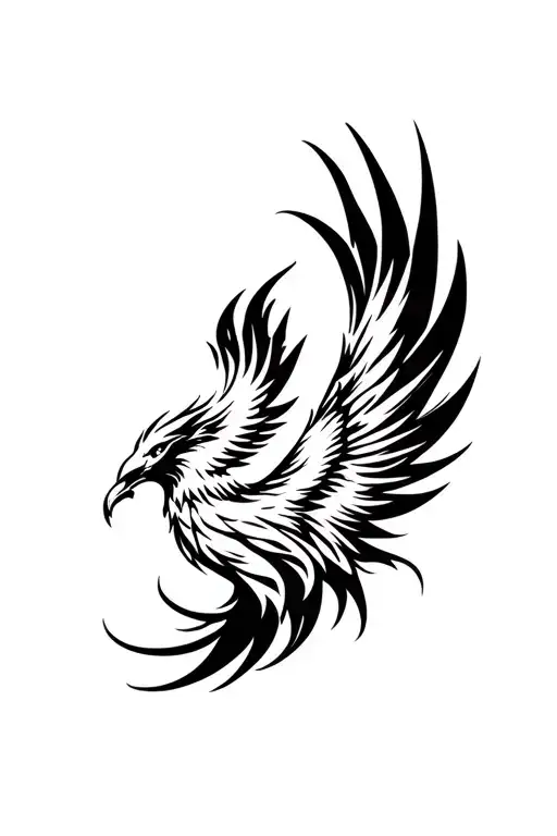 Phoenix With The Inscription