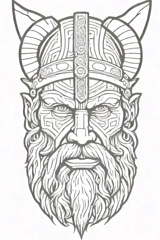 Viking Worrior Face