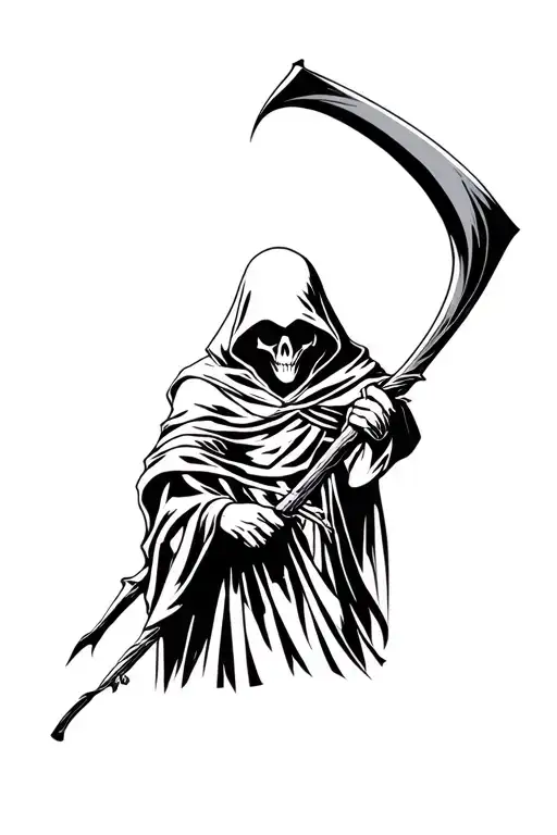 Reaper Holding A Scythe