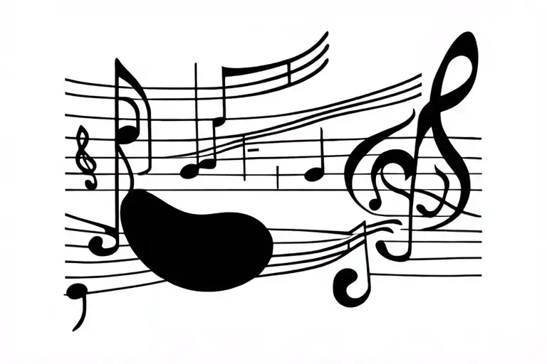 Music And Hoof Print