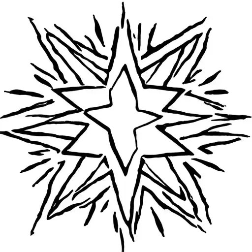 Water Pattern 5 Point Star