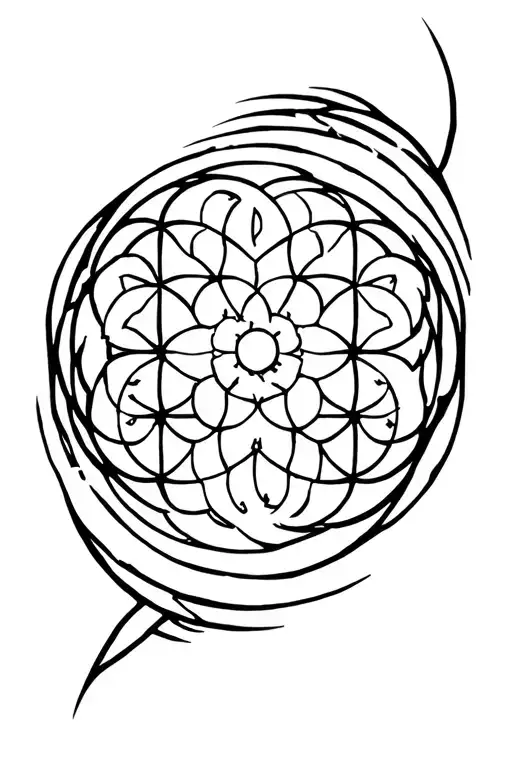Flower Of Life Black Hole Surrounded