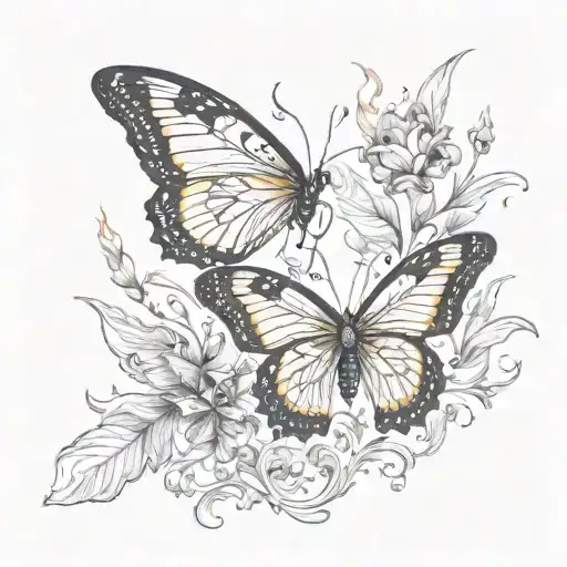Butterfly And Fire