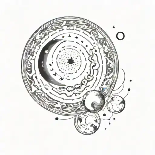 Write Seni Seviyorum Erdom With Some Moons Or The Moon And Circle