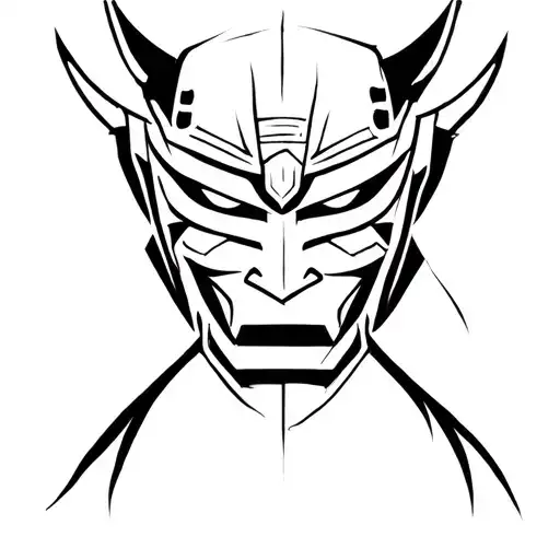 Samurai Oni Mask