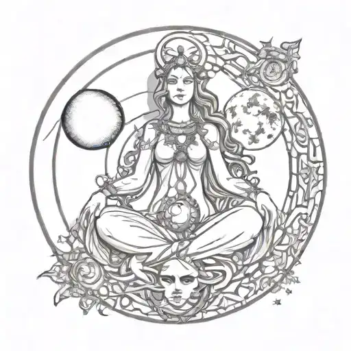 Triple Moon Goddess