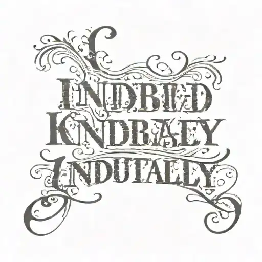 The Word Indubitably Written Out