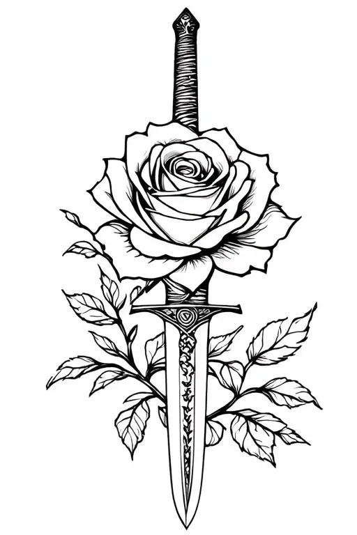 Rose Katana Sword