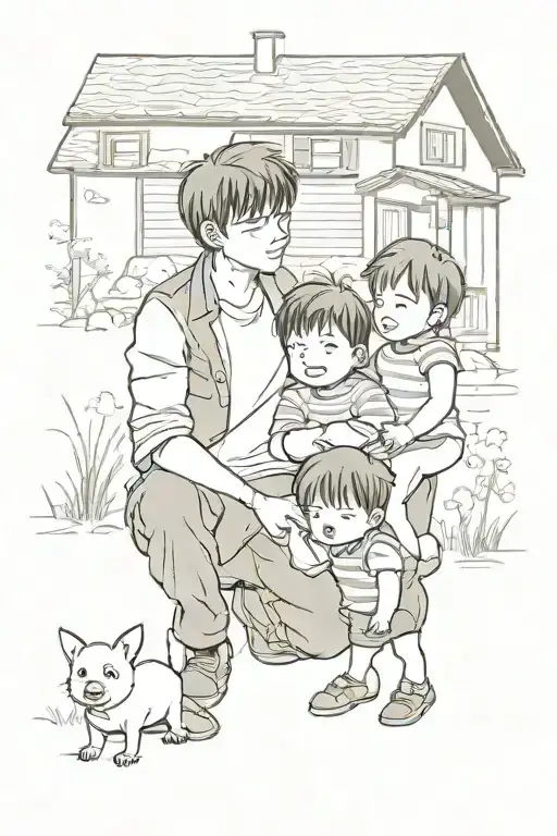 Little Boy Protect His Family