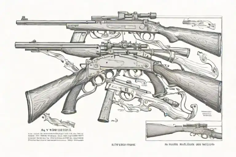 An Winchester Gun Crossed Rifles