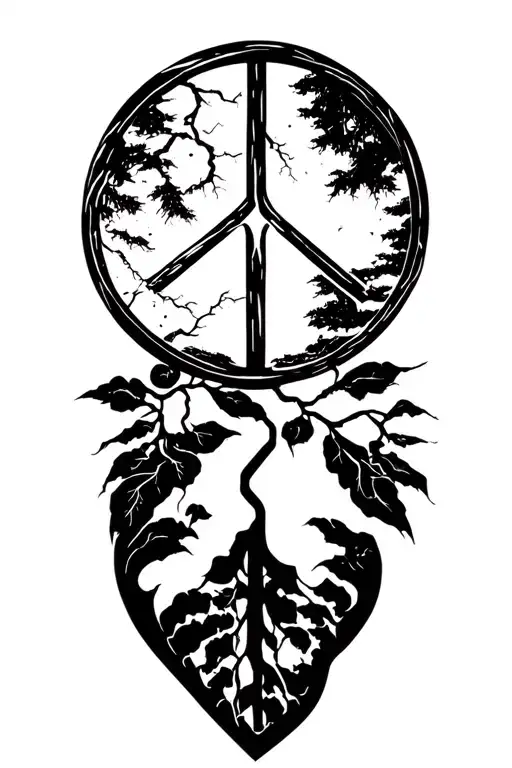 Peace And Lightining Storm And Time And Nature